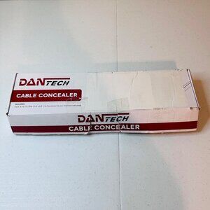 Cable Concealer Kit White Cord Cover For Wall Mounted TV Computer Cord Hider